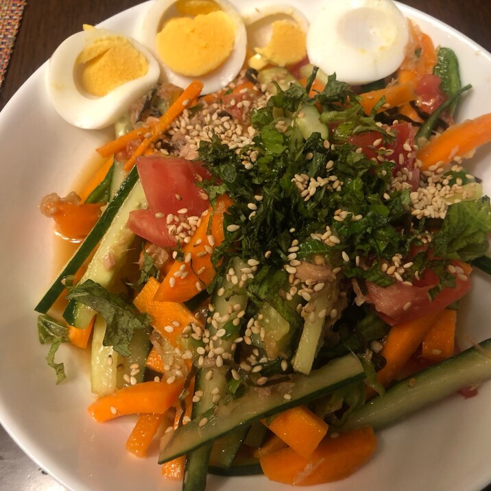 ツナと夏野菜の中華サラダ。No.681